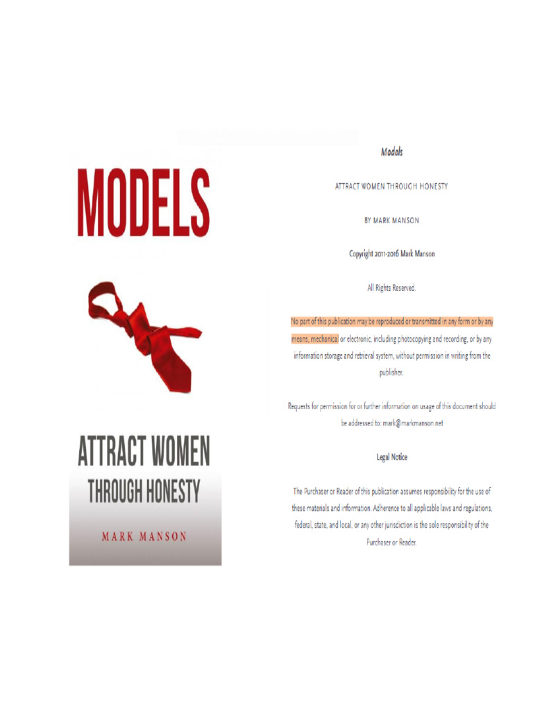 Mark Manson Models 2016pdf 4 PDF Free | PDF