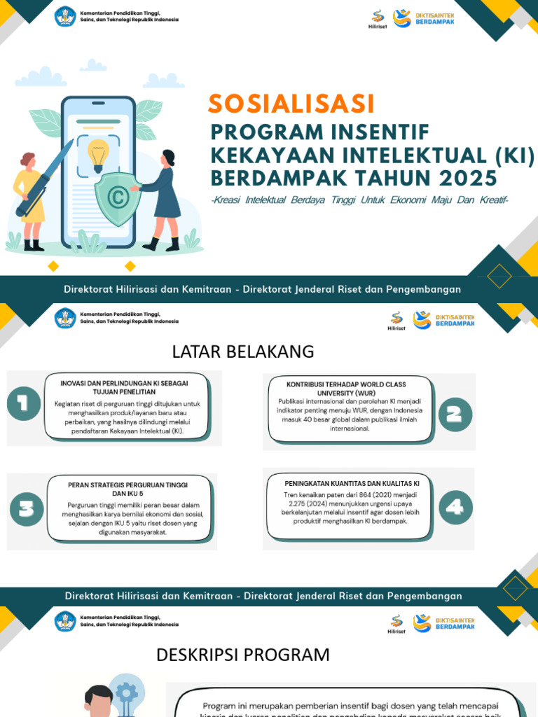 Program Insentif Kekayaan Intelektual 2025 | PDF