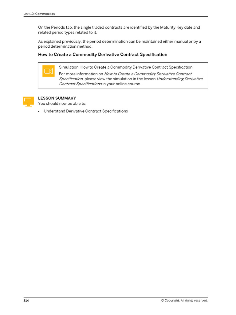 Commodity Derivative Contract Guide | PDF