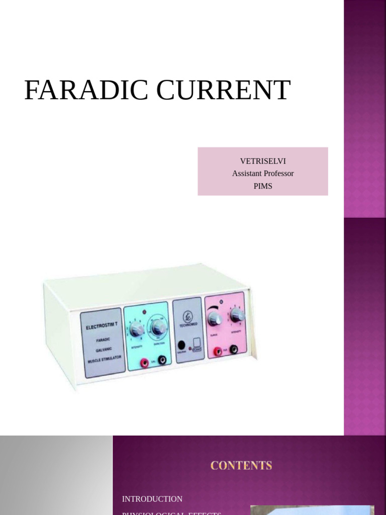 Faradic vs Galvanic Current in Therapy | PDF | Skeletal Muscle | Muscle ...
