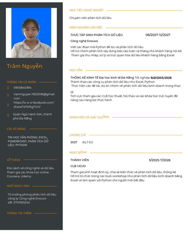 Tram Nguyen TopCV - VN 120525.203531 PDF | PDF