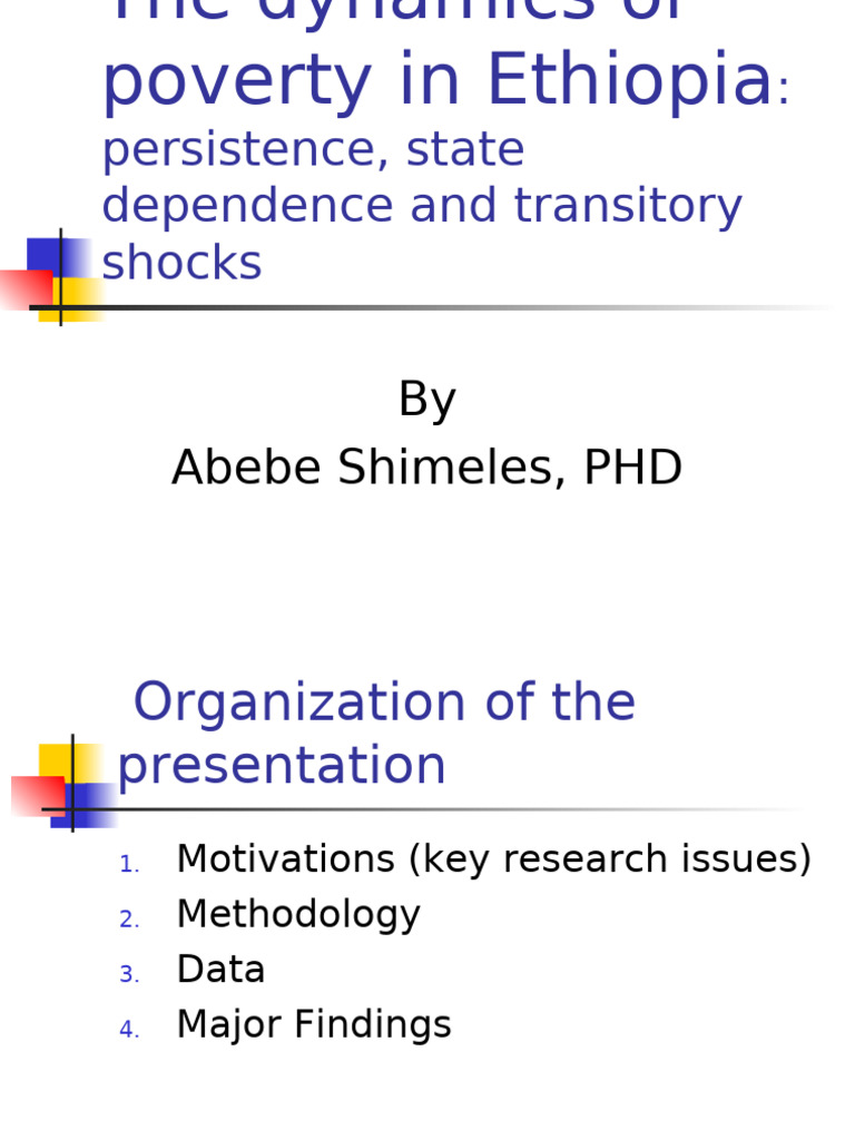 Ethiopia Poverty Transition Persistence | PDF | Poverty | Poverty ...