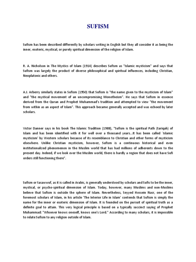 Discover the Mystical Dimension of Islam | PDF | Sufism | Spirituality