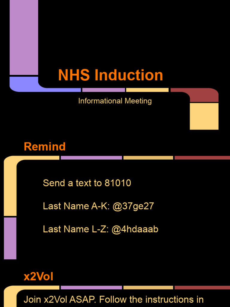 NHS Induction Meeting Details | PDF