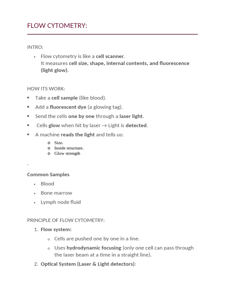 Flow Cytometry | PDF