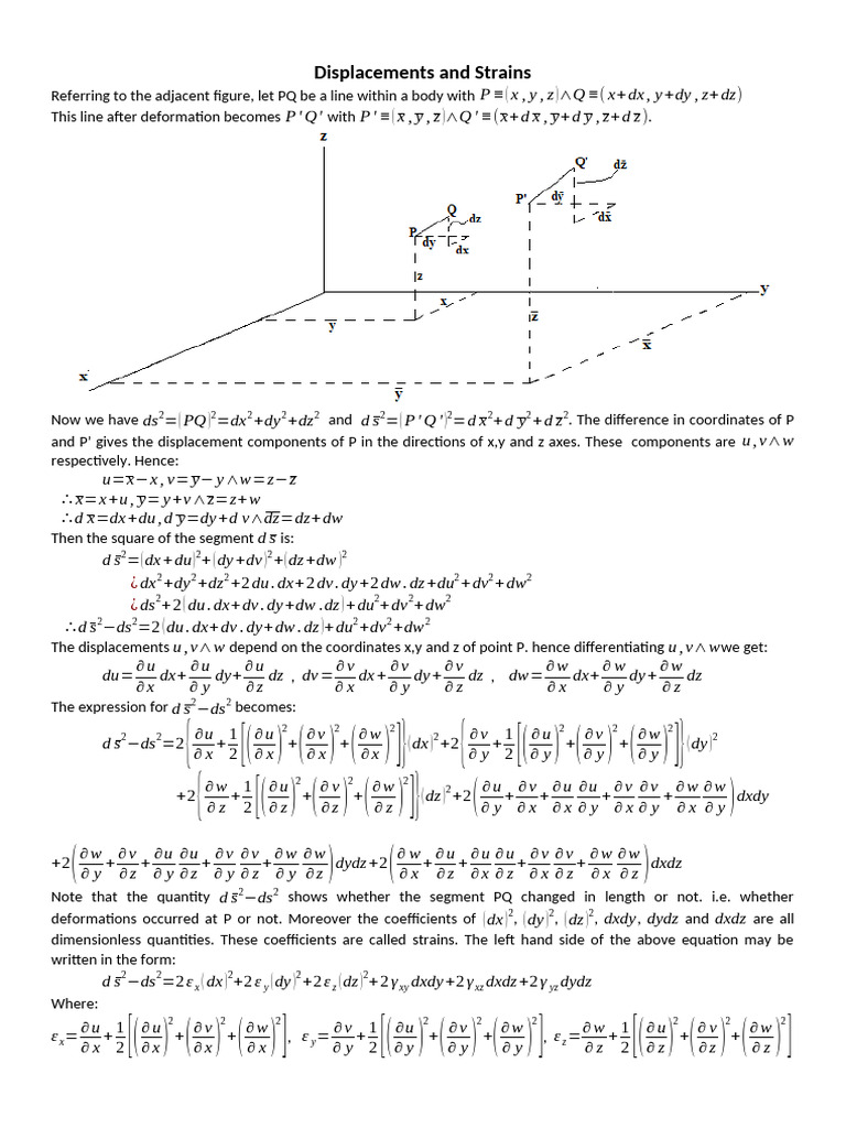 Advanced Mechanics of Solids - Strains | PDF | Young's Modulus ...