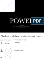 Power: Session 5 POL 100 Introduction To Political Science Mahvish Ahmad
