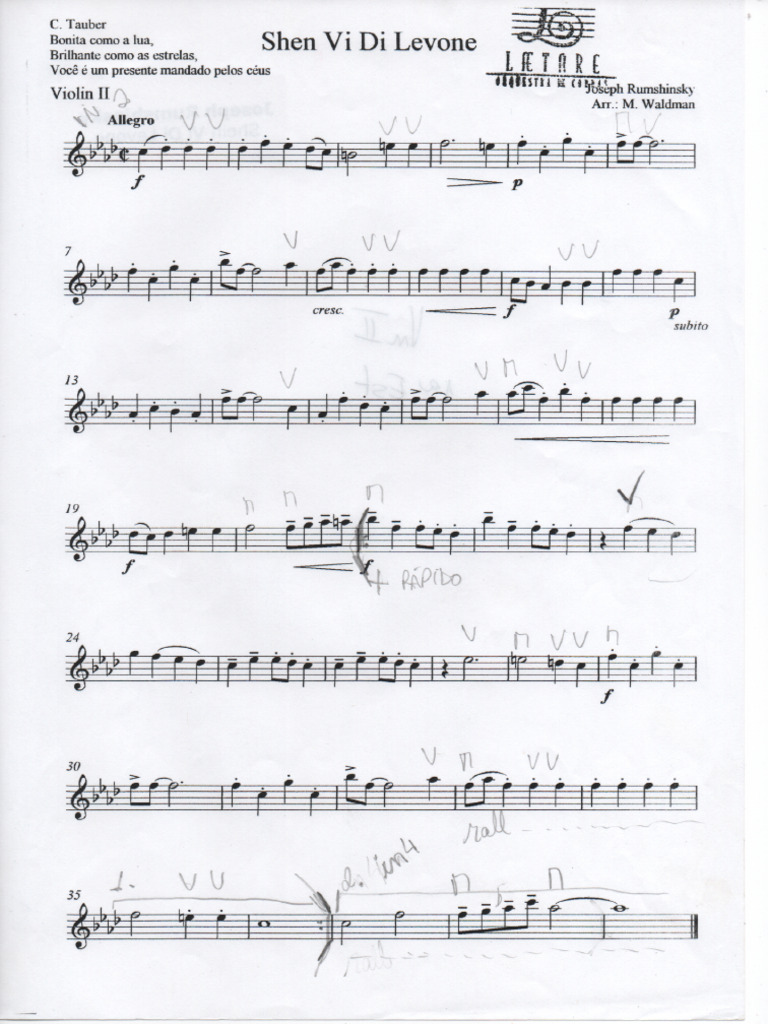 Rumshinsky Joseph Shein Vi Di Levone VN II Scan | PDF