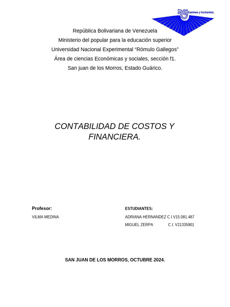 Contabilidad Financiera y de Costos en Empresas | PDF | Contabilidad ...
