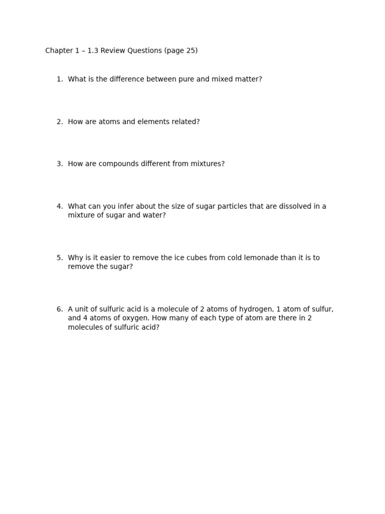 Chapter 1 - 1.3 Review Questions | PDF