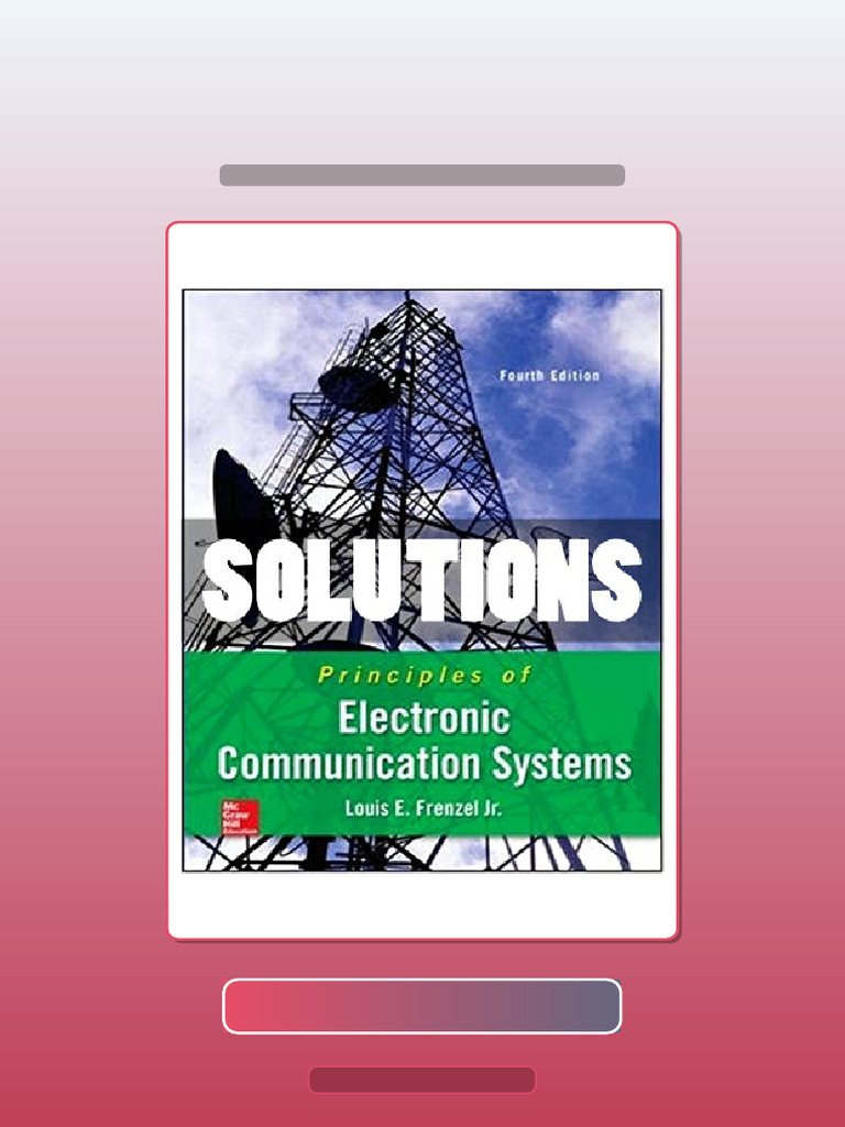 Principles of Electronic Communication Systems 4 Ed Frenzel | PDF ...