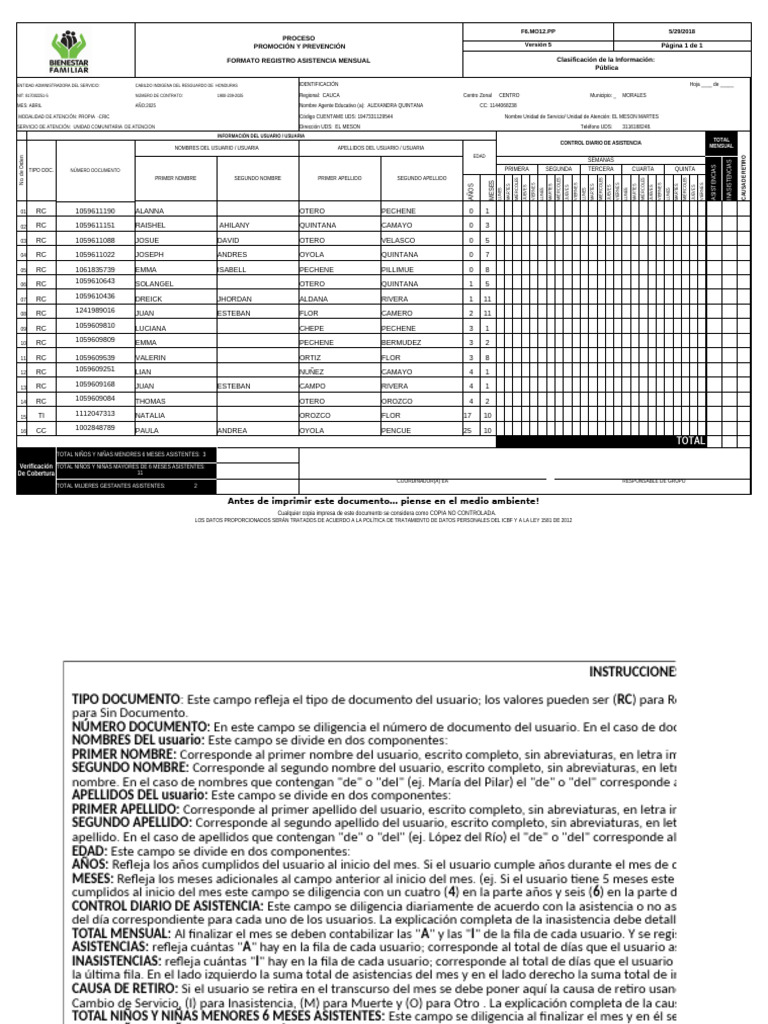 Formato Ram Meson | PDF | Costa Rica | Control de acceso