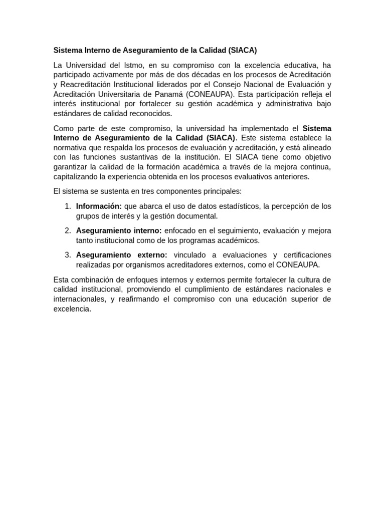 Aseguramiento de Calidad en la Universidad | PDF | Evaluación ...