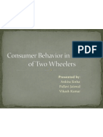 Consumer Behavior in Purchase of Two Wheelers