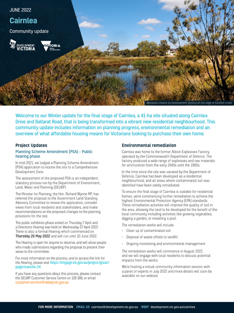 Cairnlea Development Update: June 2022 | PDF | Cost Of Living ...