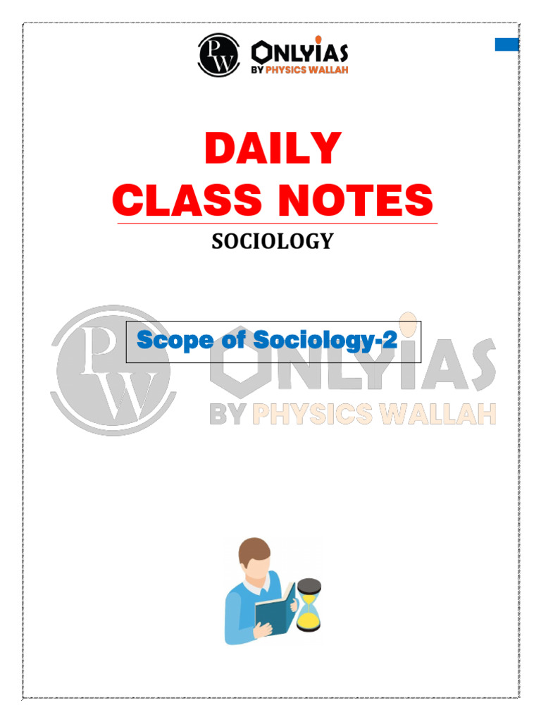 Upsc Sociology Notes | PDF | Sociology | Social Sciences