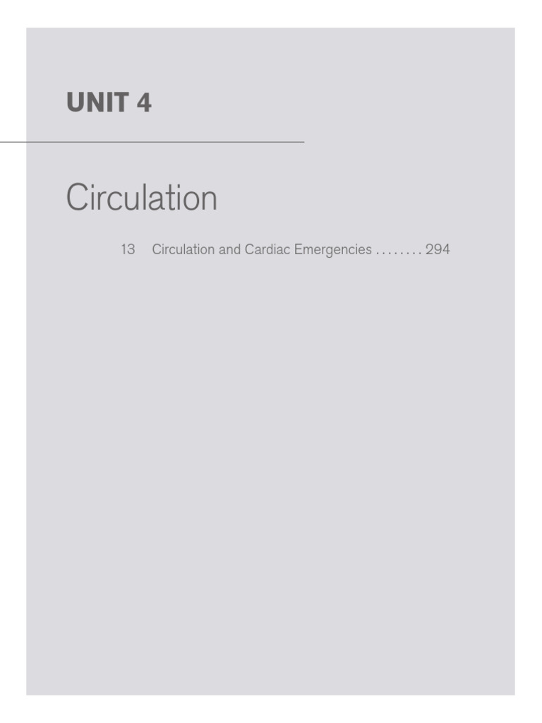 Unidad 4 | PDF | Heart | Cardiopulmonary Resuscitation