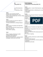 Revised Syllabus Old Syllabus: Fundamentals of Networking (MBIT-207) Unit 1