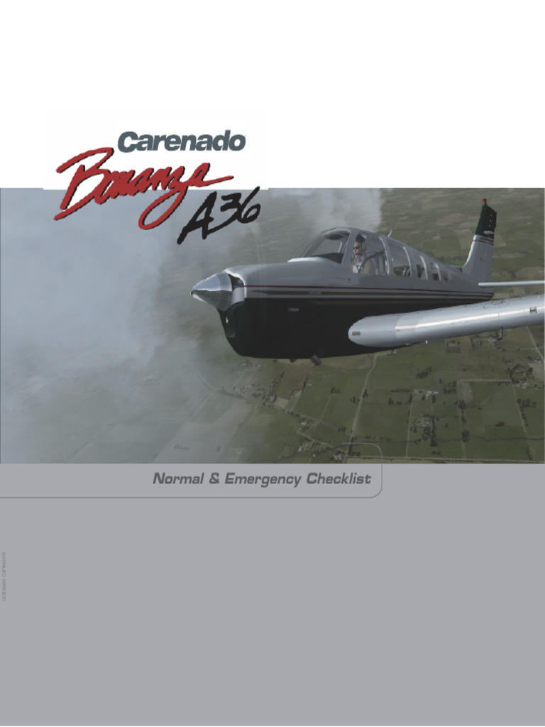 Bonanza A36 Normal & Emergency Procedures - Performance Tables | PDF