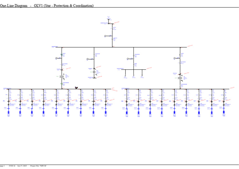 7MW SF One-Line Diagram Overview | PDF | Electricity | Power (Physics)