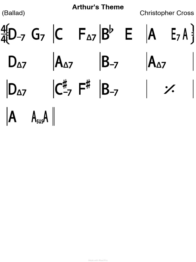 Arthur's Theme | PDF
