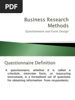 06BRM Questionnaire and Form Design