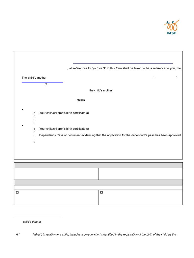 SPL Form | PDF | Birth Certificate | Government