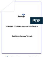 Kaseya Getting Started Guide PDF