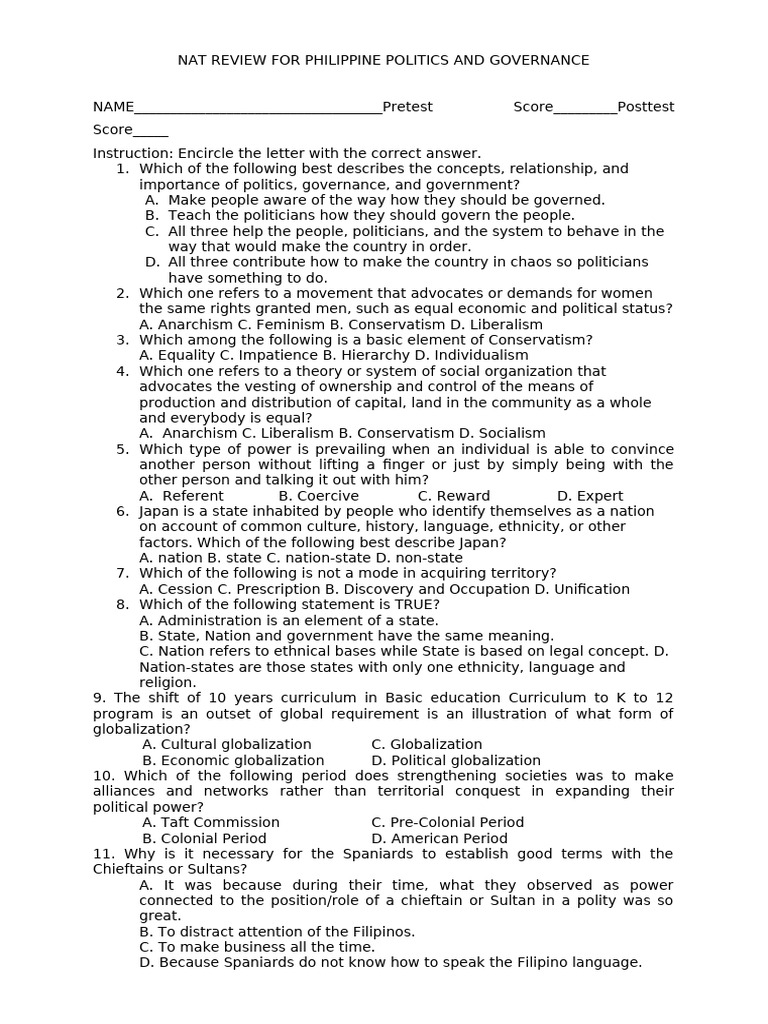 Philippine Politics and Governance Review | PDF | Marketing | Market ...