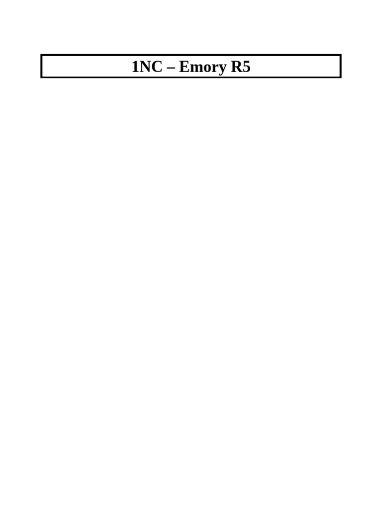 LiberalArtsAndScienceAcademy BaDo Neg 10 Emory Round 5 | PDF ...