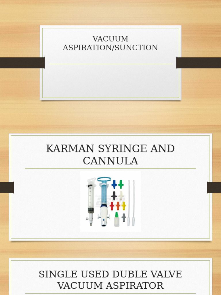 Vacuum Aspiration Abortion Procedure | PDF | Medical Specialties ...