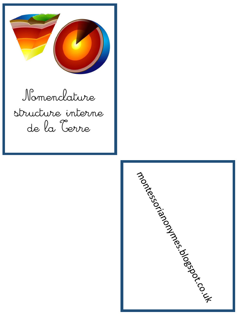 Structure interne de la Terre | PDF | Noyau planétaire | Croûte terrestre