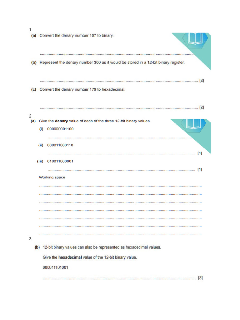 Chapter 1 Worksheet IXCS | PDF