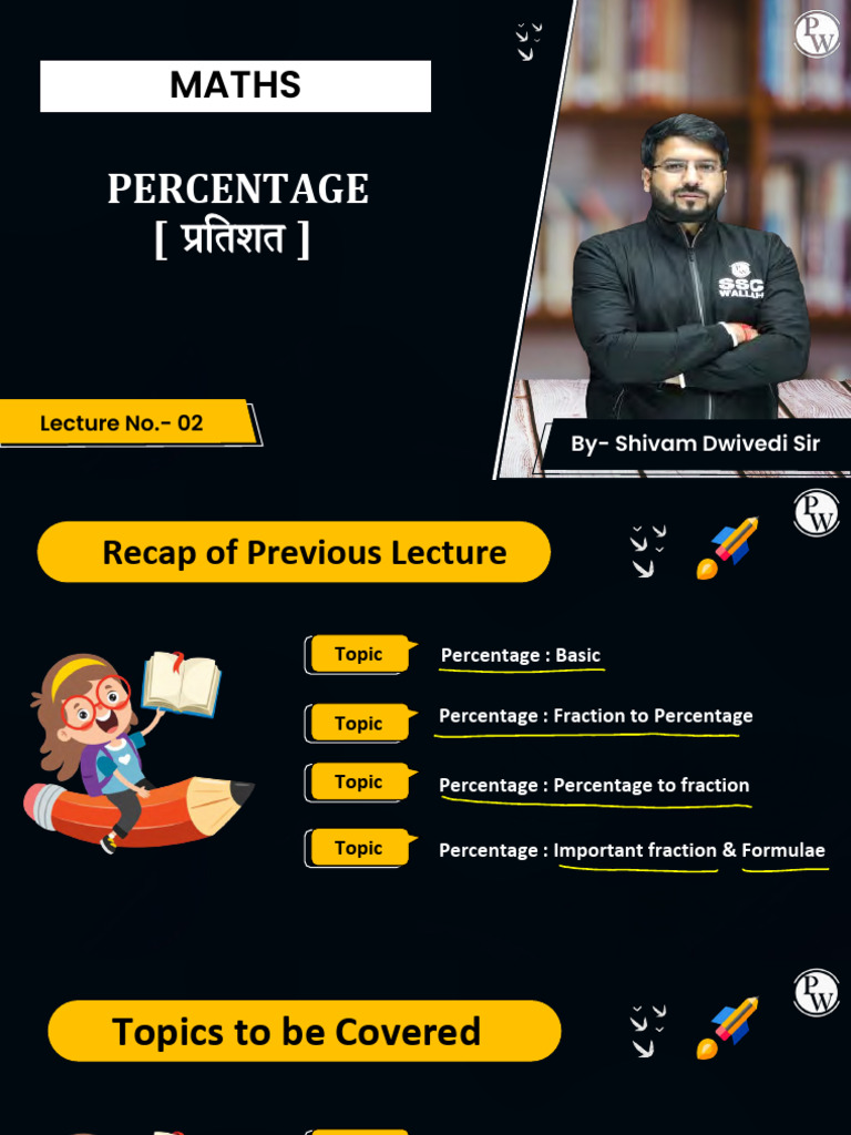 Percentage 02 - Class Notes | PDF