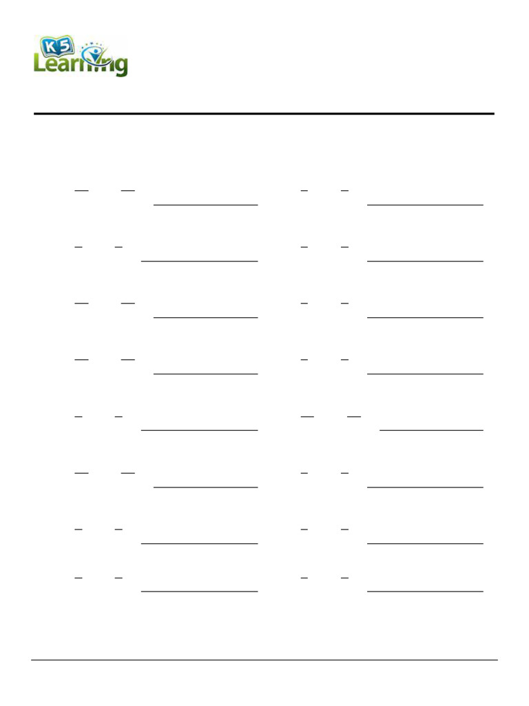 Grade 3 Adding Mixed Numbers Like Denominators C | PDF | Chess Theory ...