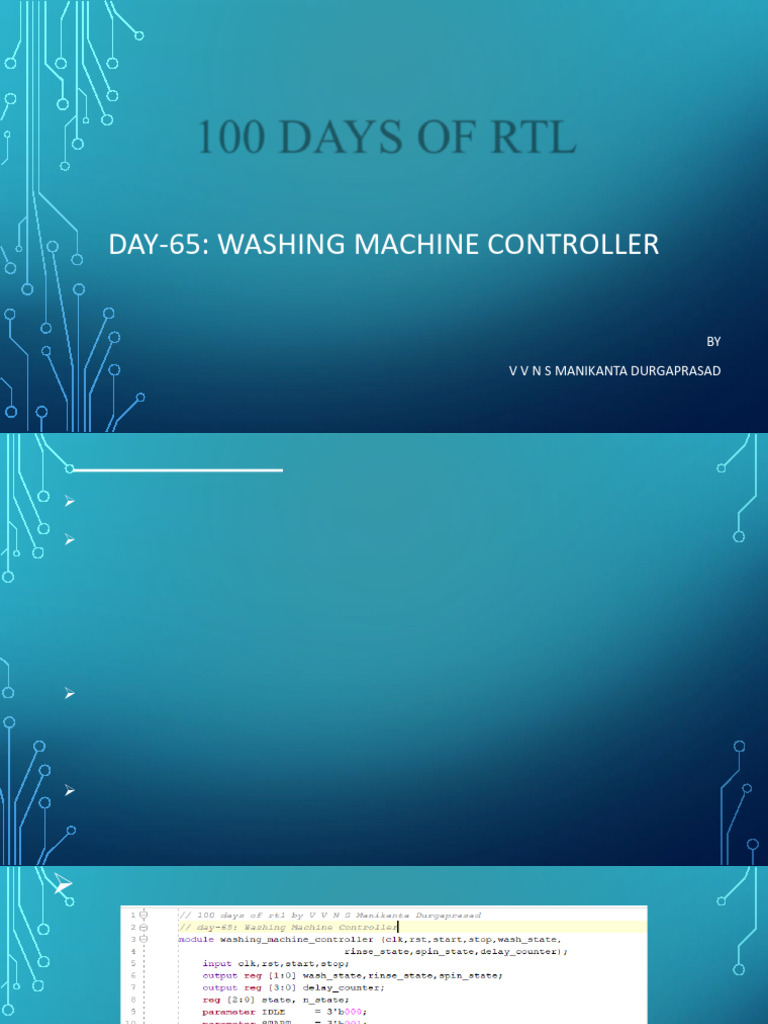 Washing Machine Controller | PDF