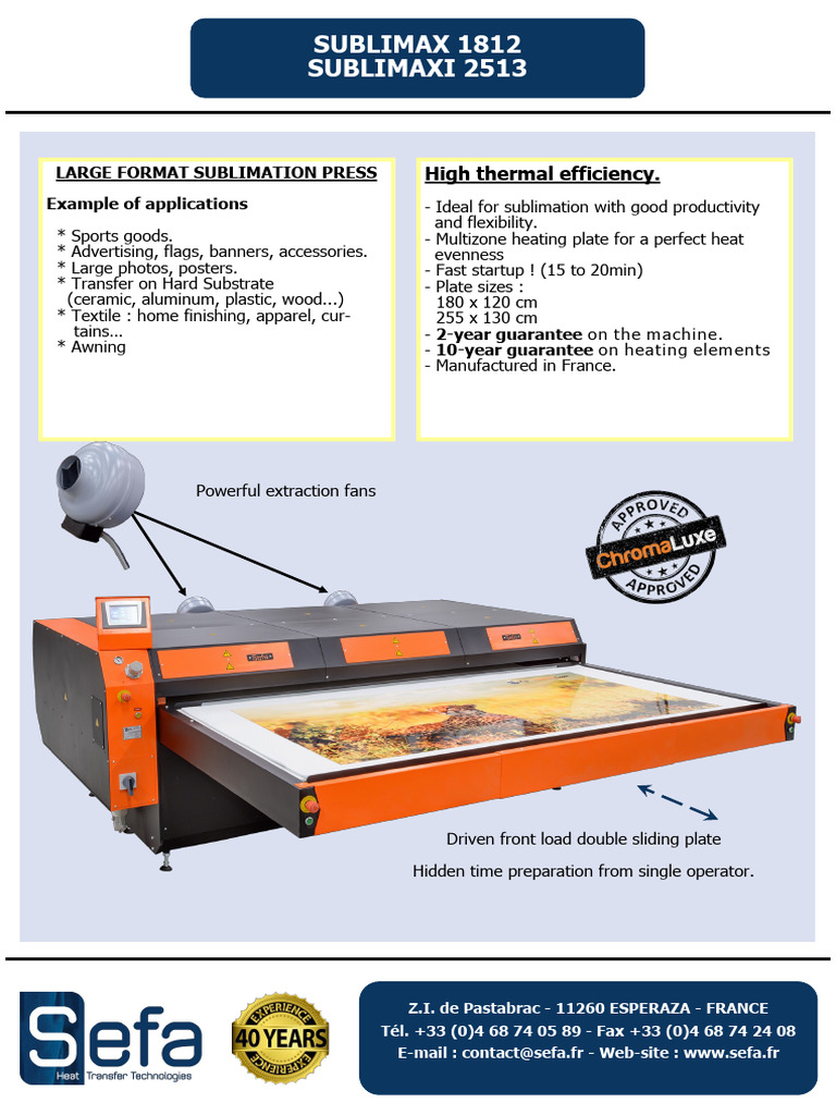 Sublimax-1812 Sublimaxi-2513 GB V0117 | PDF | Mechanical Engineering ...