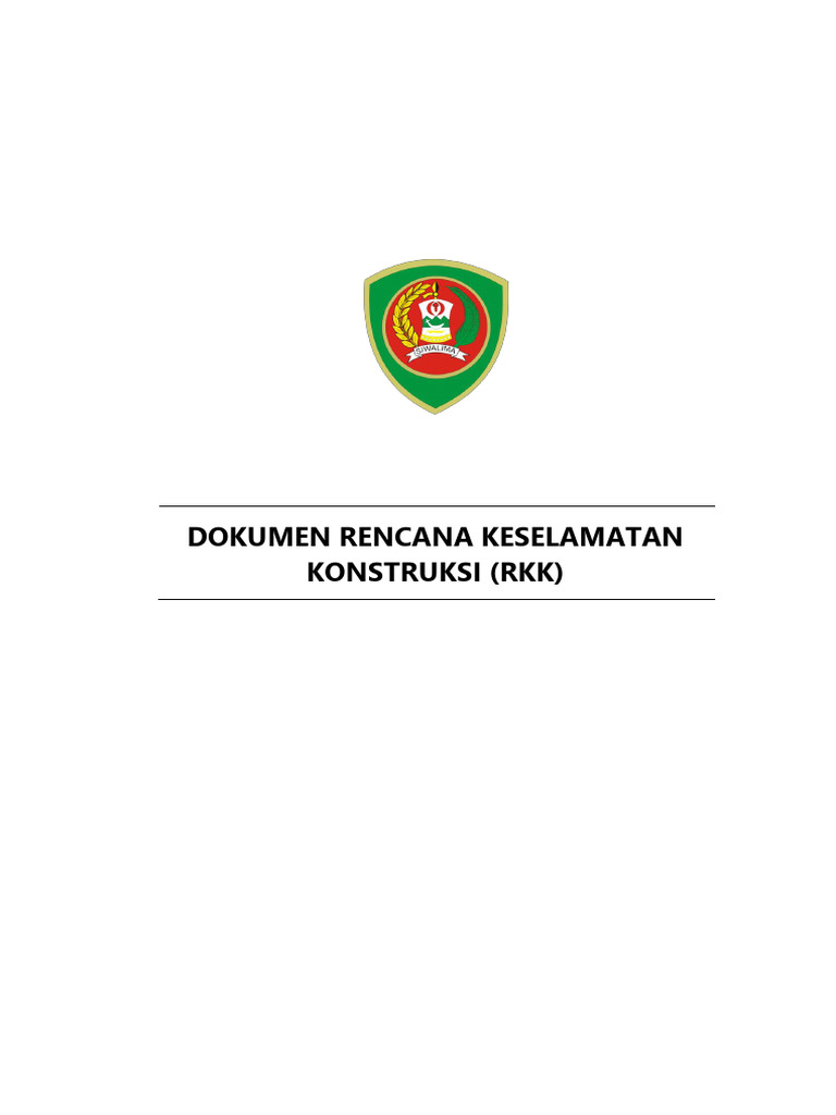 Dokumen Rencana Keselamatan Konstruksi (RKK) : Tahun Anggaran 2025 | PDF