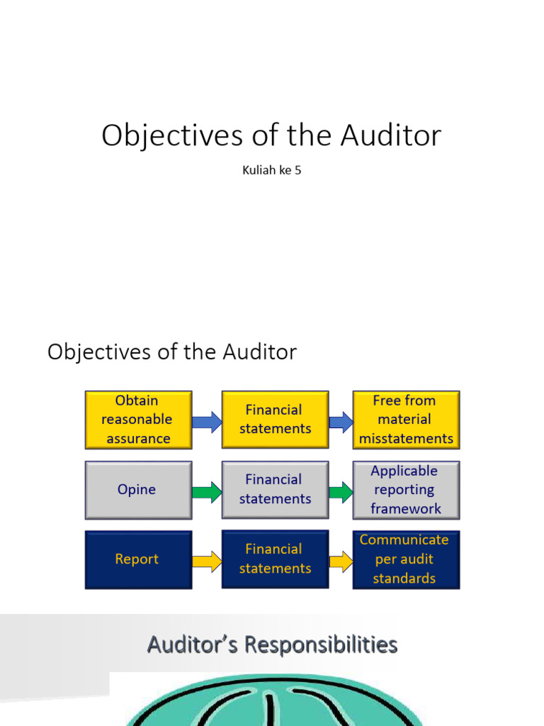 Objectives of The Auditor | PDF | Audit | Financial Audit