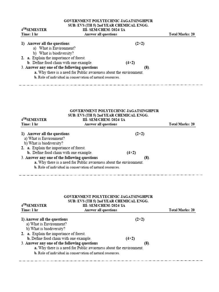 Evs Int Chem | PDF