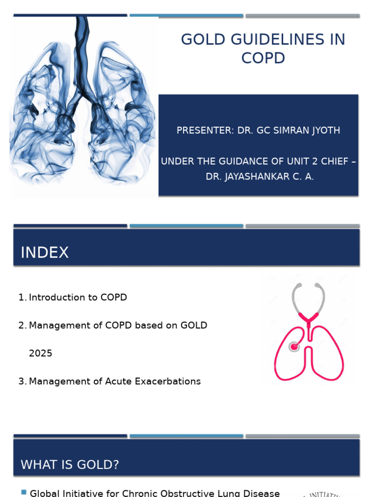 GOLD COPD Management Guidelines 2025 | PDF | Chronic Obstructive ...
