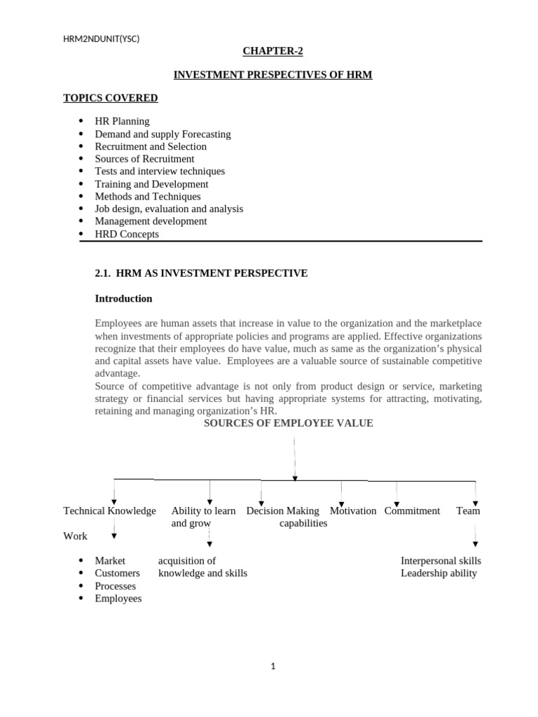 HRM UNIT-2 (2) Final | PDF | Recruitment | Human Resource Management