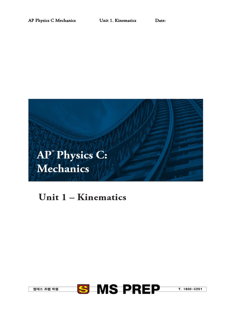 AP Physics C: Kinematics in 2D Motion | PDF | Kinematics | Acceleration