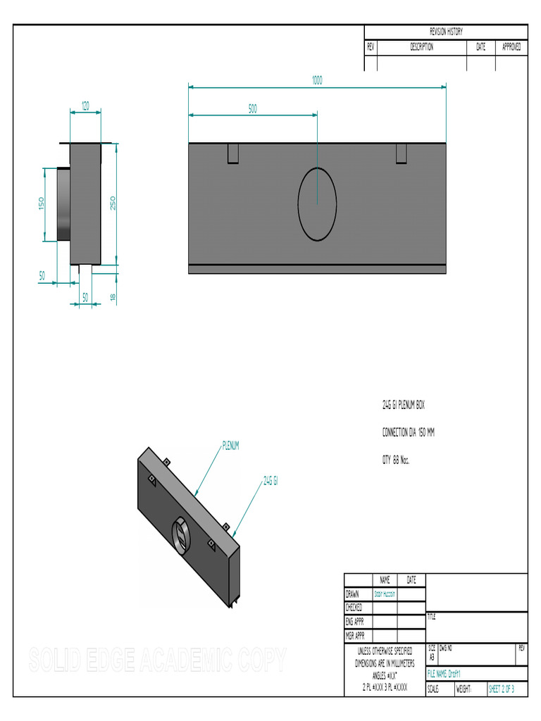 GI Plenum Box Specifications and Sizes | PDF