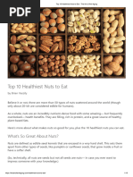 Tree Nut Nutritional Comparison Chart | PDF