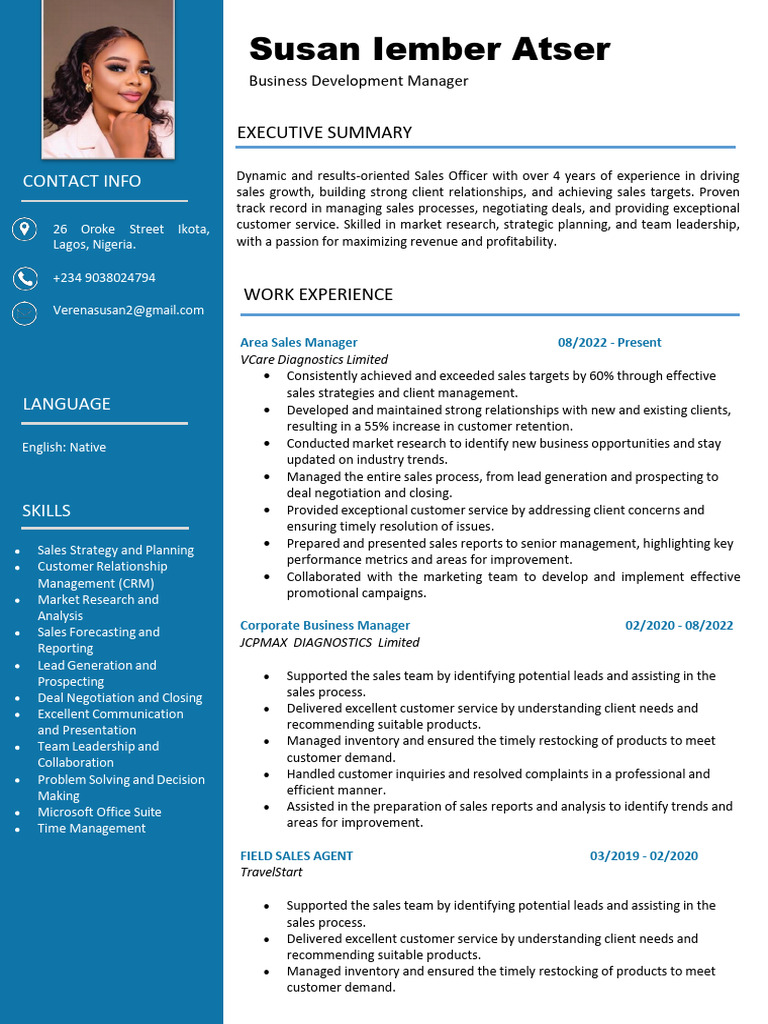 Sales Manager Resume Overview | PDF | Sales | Customer Relationship ...
