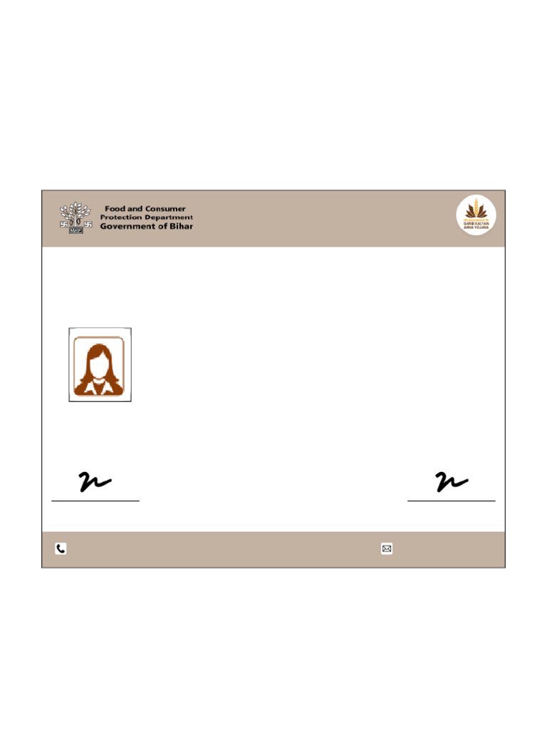 Bihar Ration Card Details for Download | PDF