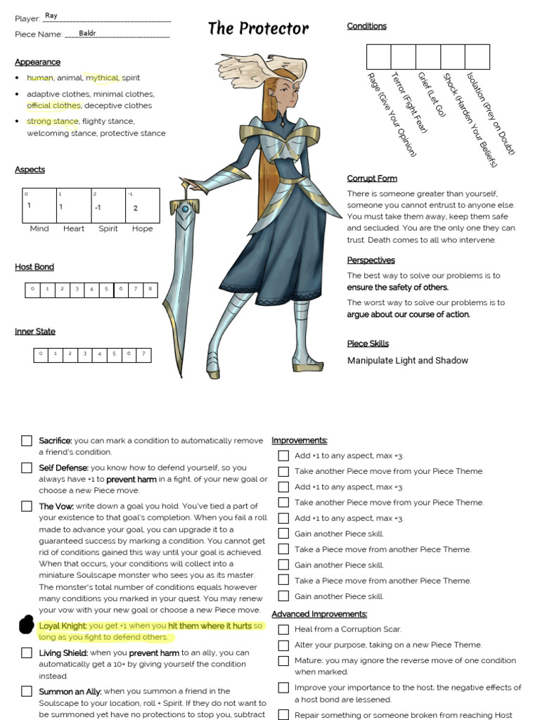 The Protector: A Role-Playing Guide | PDF