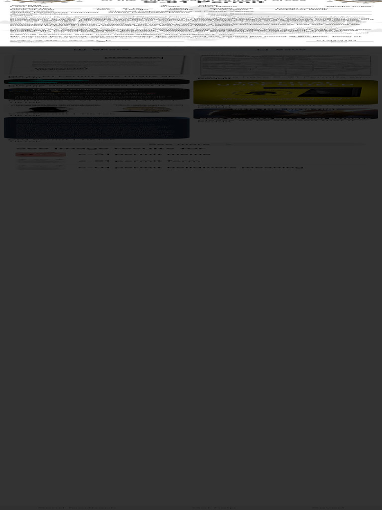 C-01 Permit - Google Search | PDF