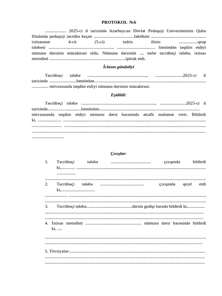 Protokol 6 | PDF